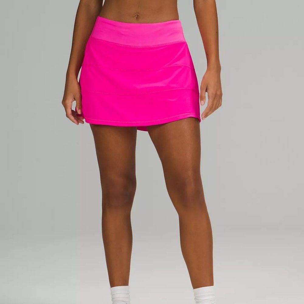 NWT Lululemon Pace Rival Skirt Tall * Pow Pink - Picture 2 of 9